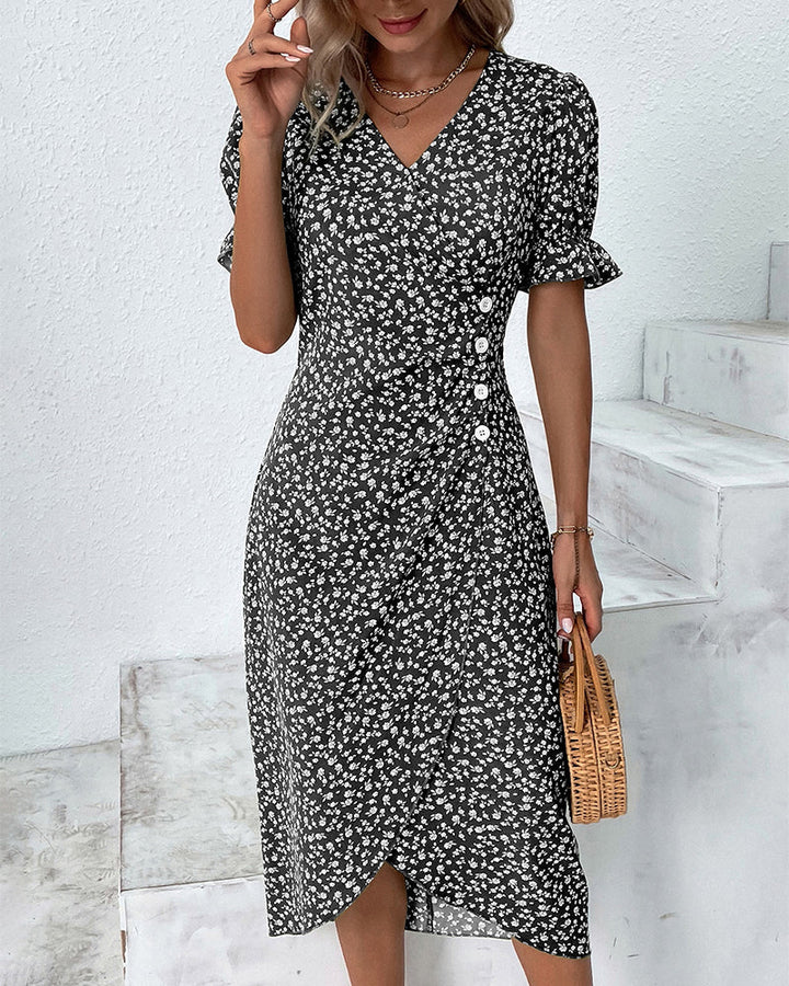 Delaney | Elegant Draped Wrap Dress