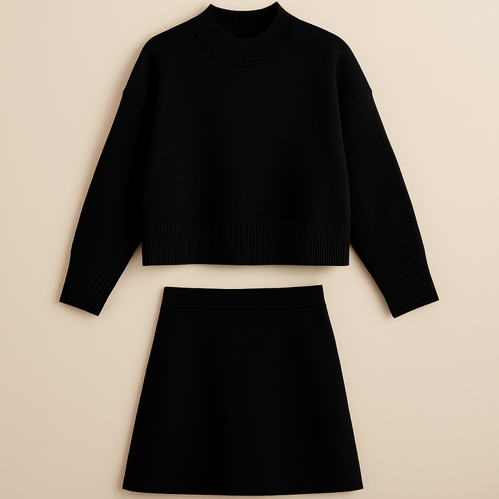 María Two-Piece Set – Sweater & Skirt