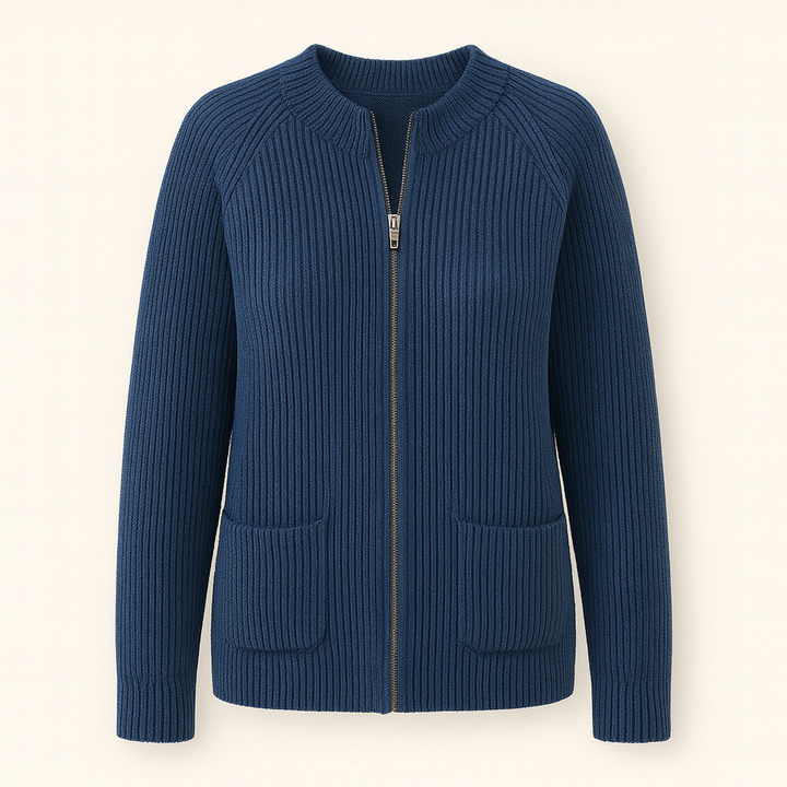 Sophie – Knitted cardigan with zipper
