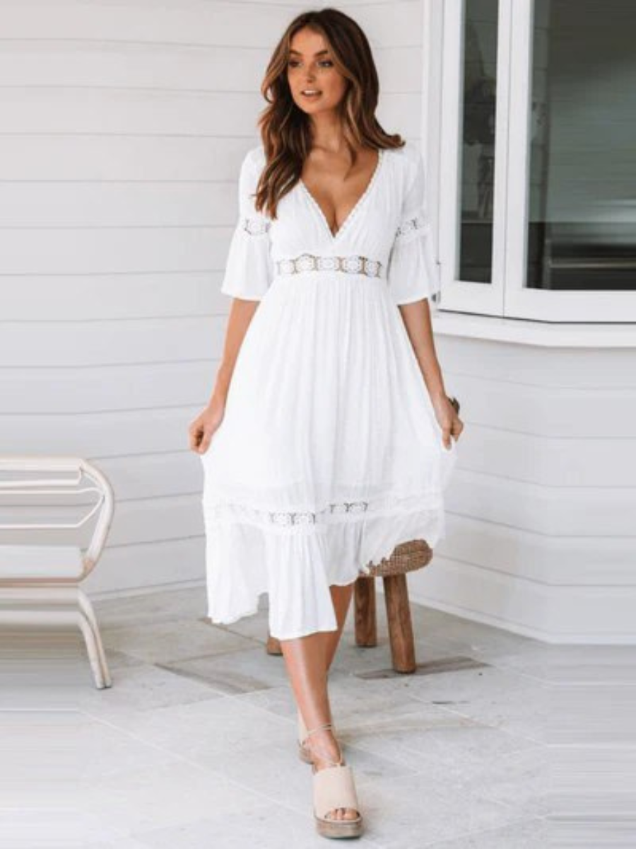 Clea | Luxe Effortless White Dress