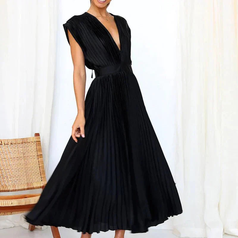 Elegant V-Neck Gown
