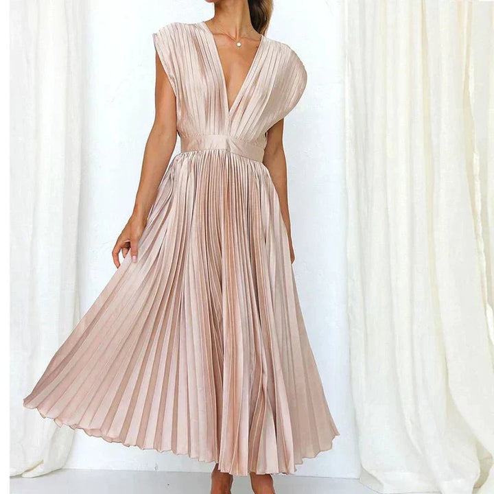 Elegant V-Neck Gown