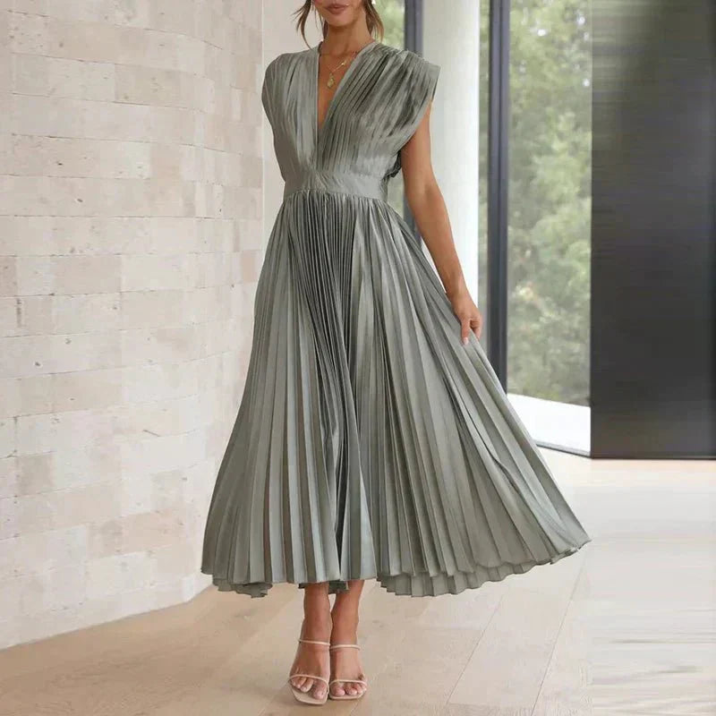 Elegant V-Neck Gown