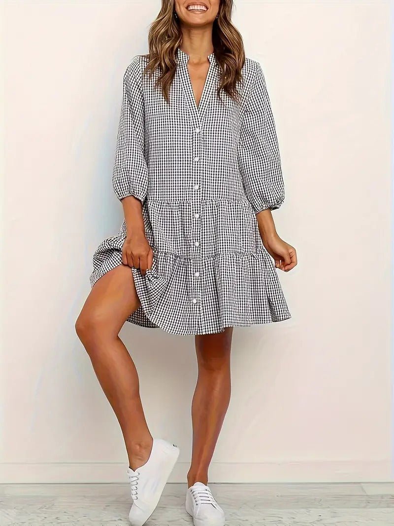 Calio | Exquisite Gingham Dream Dress