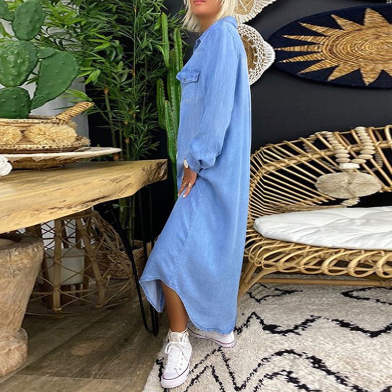 Eden | Luxe Denim Dress for Effortless Elegance