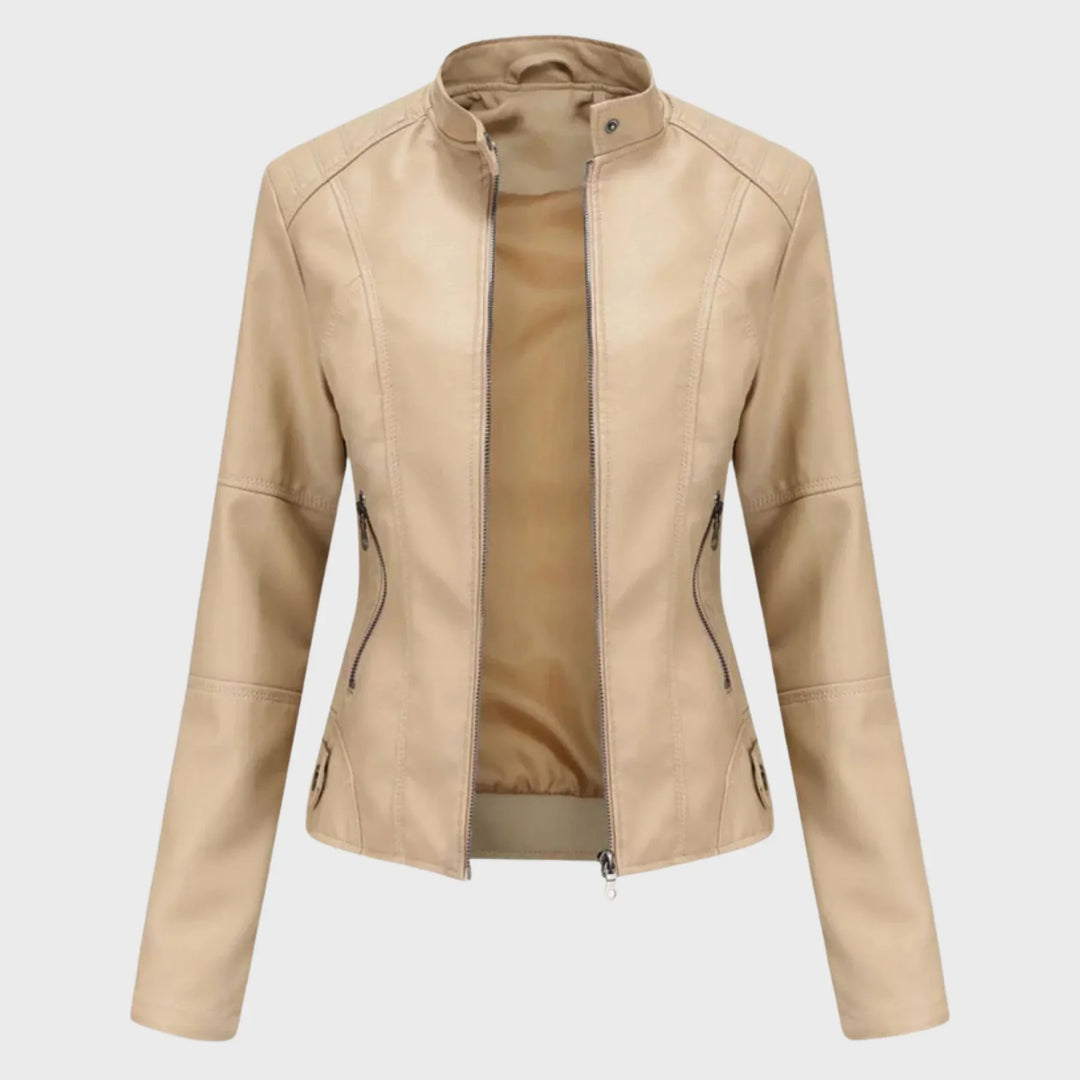 Romina | Classic Leather Jacket