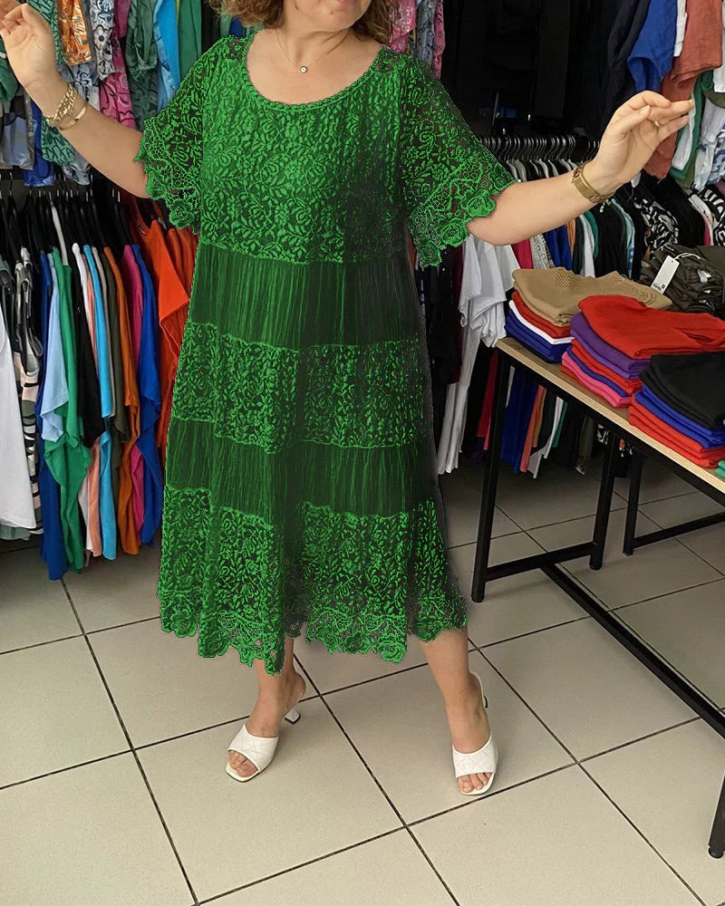 Alba | Elegant Lace Casual Dress