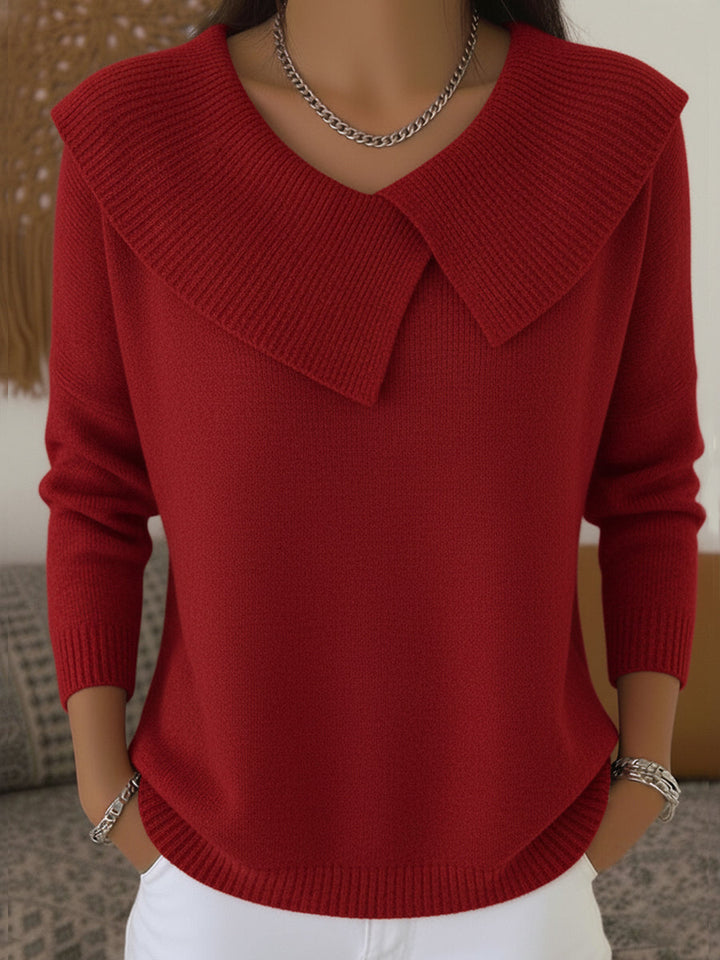 Sabrina – Women's Sweater with Lapel