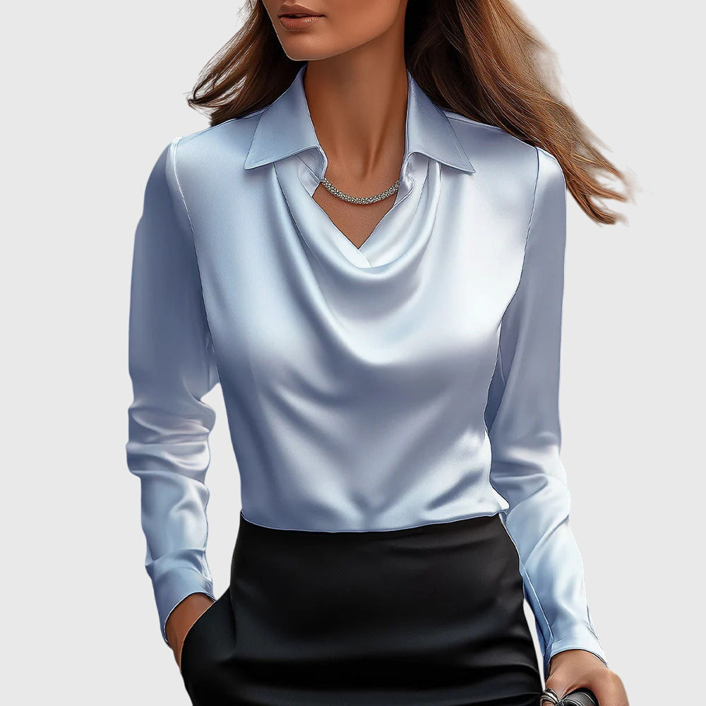 Fiona Elegant Satin Blouse