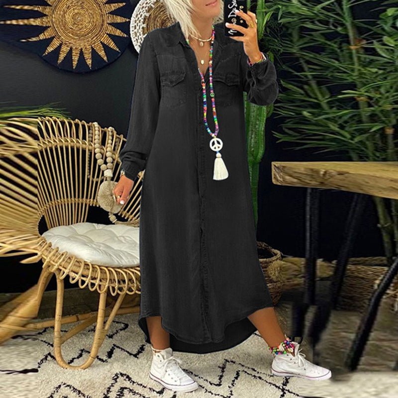 Eden | Luxe Denim Dress for Effortless Elegance