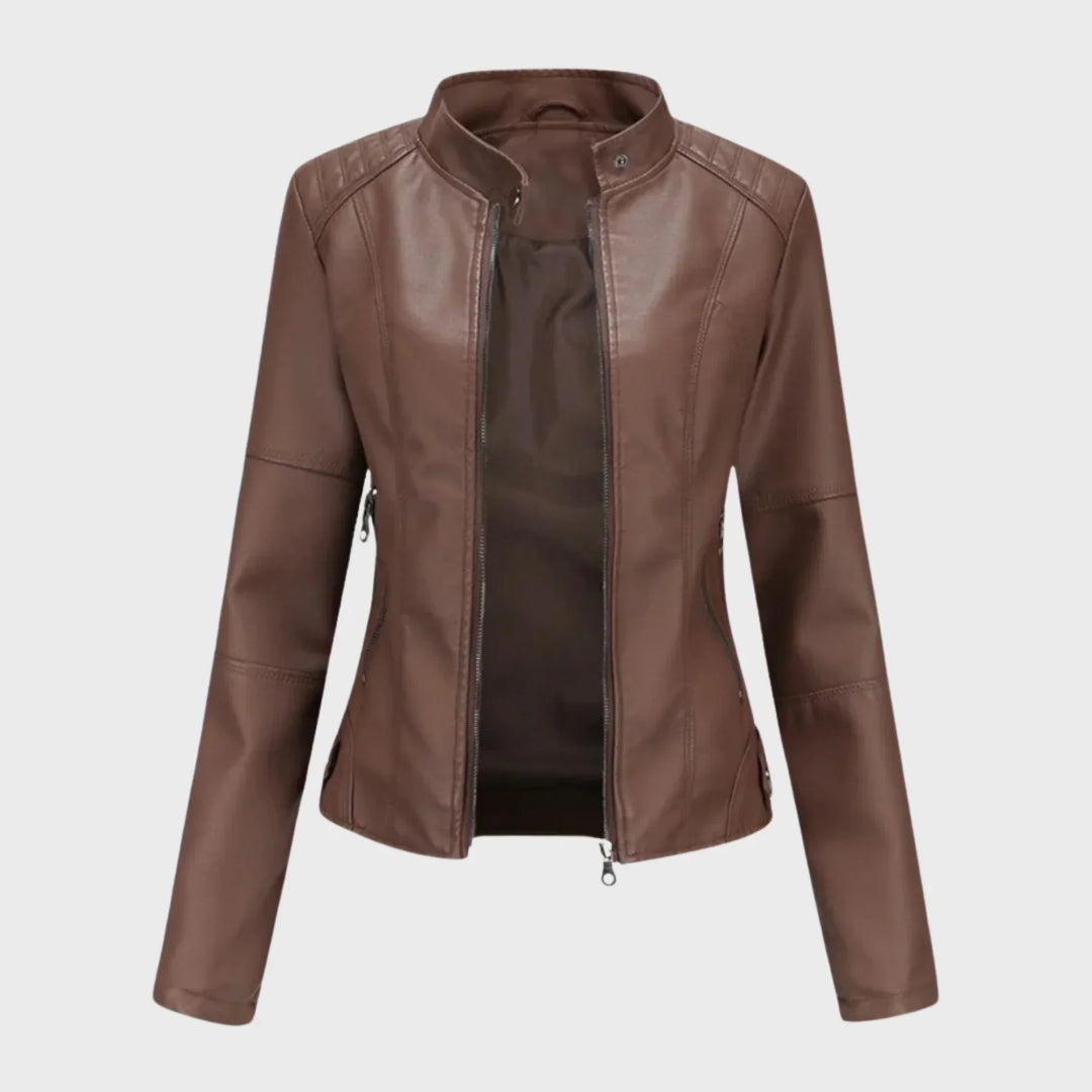 Romina | Classic Leather Jacket