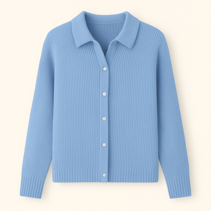 Nivra Comfortable Knit Sweater with Collar