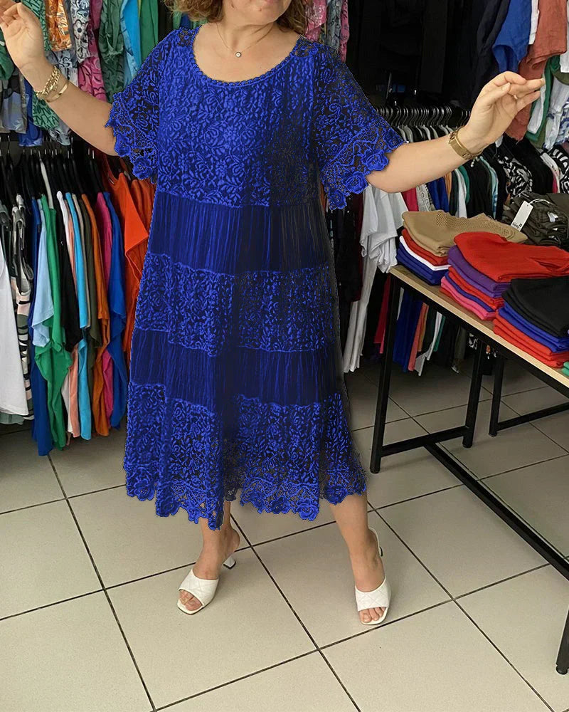 Alba | Elegant Lace Casual Dress