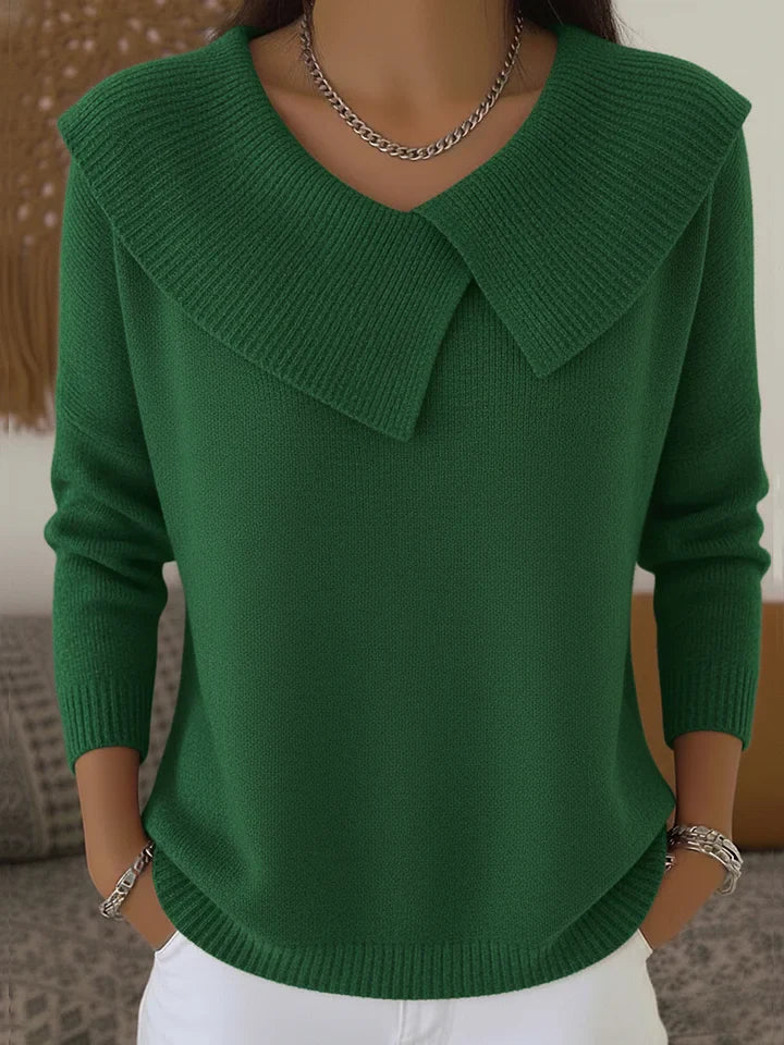 Sabrina – Women's Sweater with Lapel