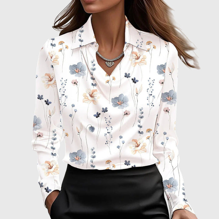 Fiona Elegant Satin Blouse