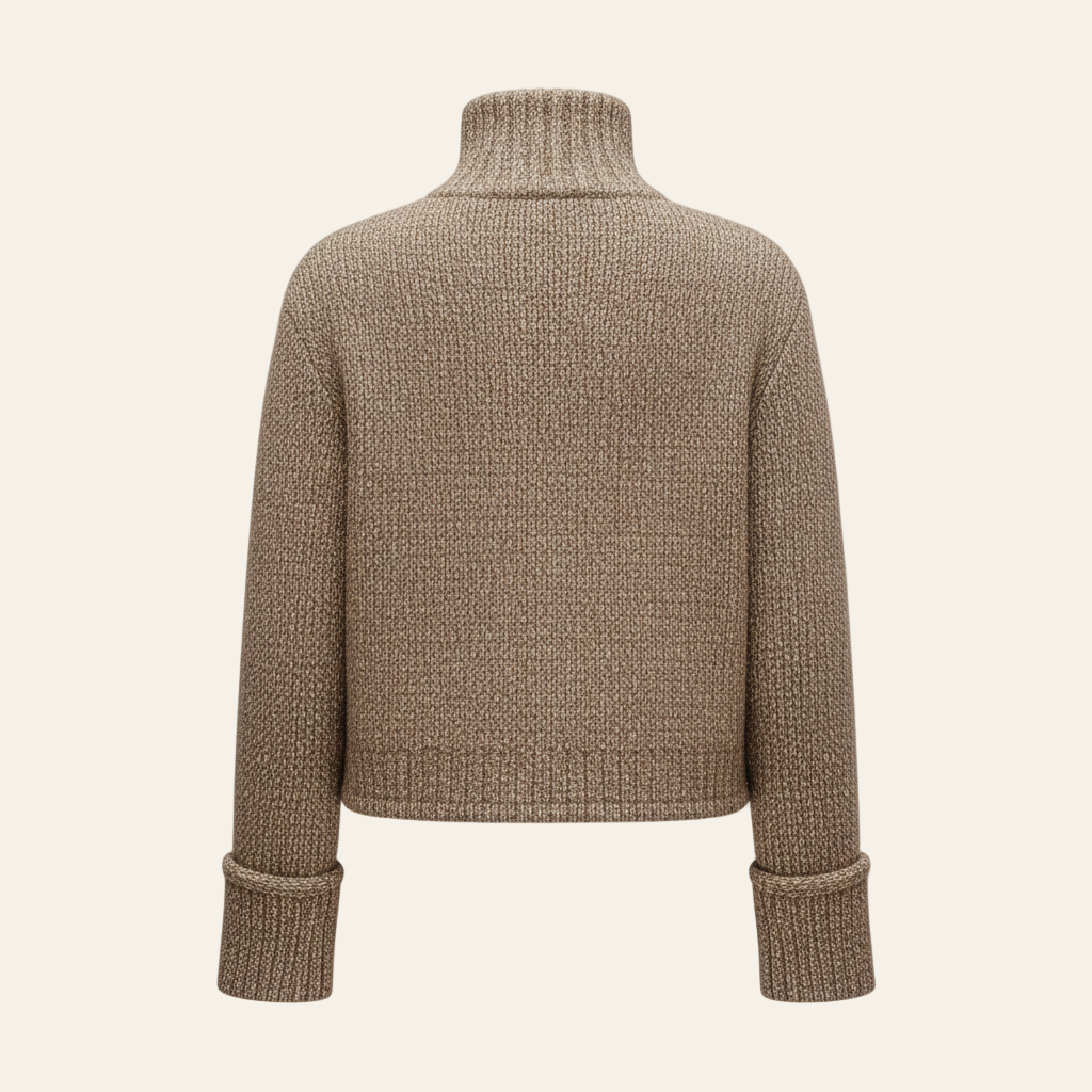 Agathe Chic Textured Cardigan with Large Buttons