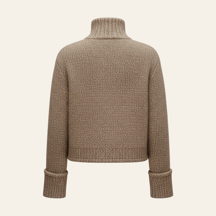 Agathe Chic Textured Cardigan with Large Buttons