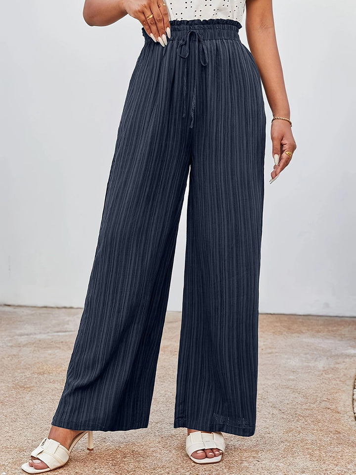 Tailored Woven Trousers with Elasticated Waist