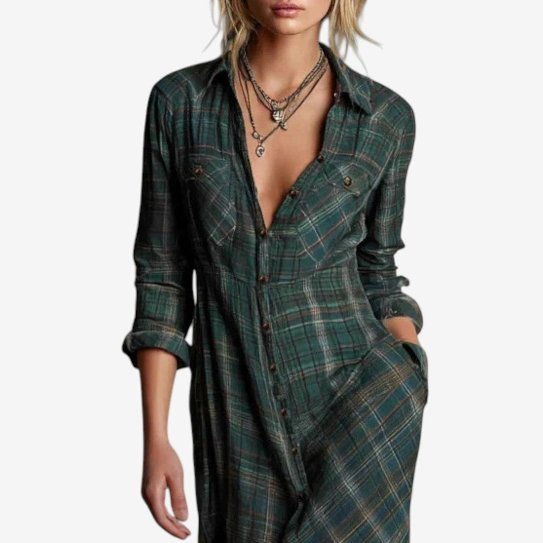 Cécile Timeless Maxi Shirt Dress