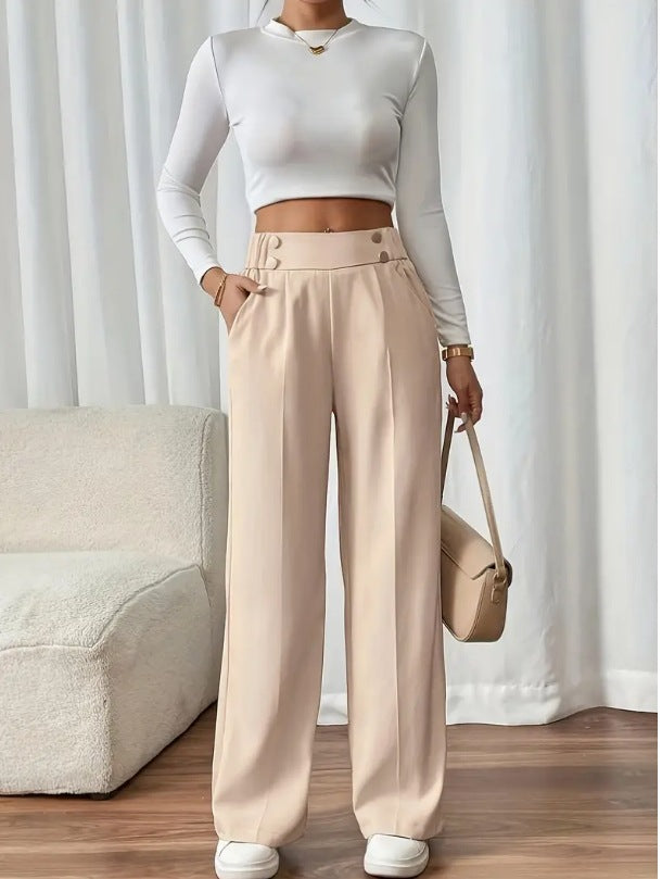 Refined High-Waisted Trousers