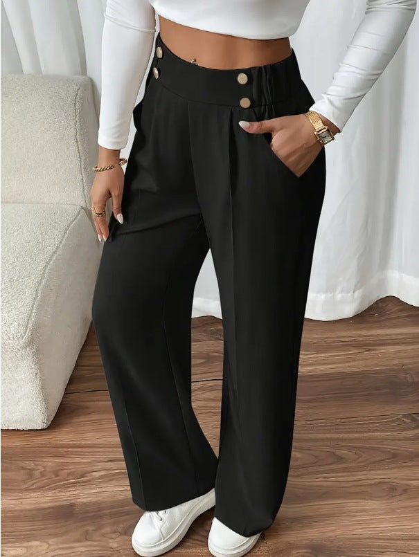 Refined High-Waisted Trousers