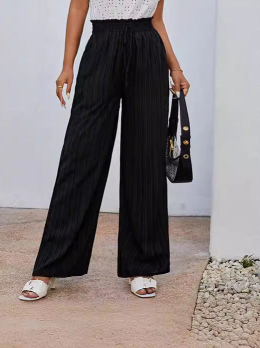 Tailored Woven Trousers with Elasticated Waist