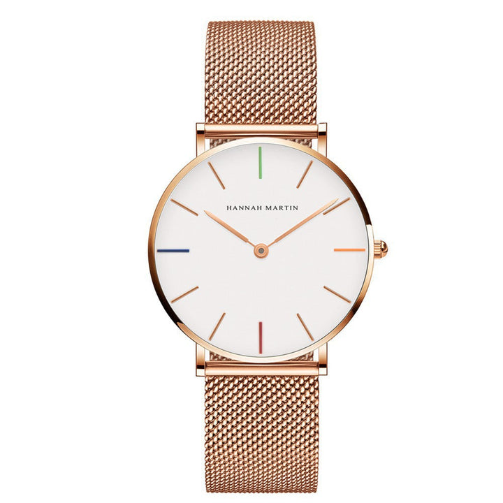 Ultra-Slim Mesh Bracelet Watch for Women