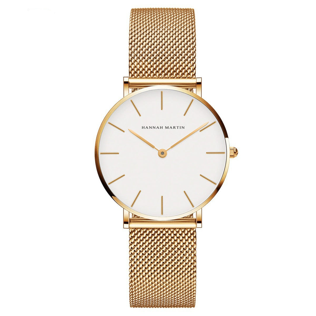 Ultra-Slim Mesh Bracelet Watch for Women