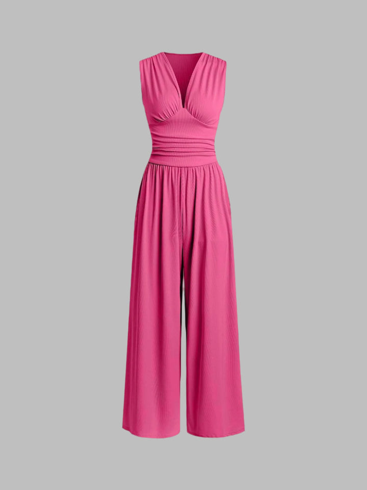 Rose – Chic Sleeveless Wide-Leg Jumpsuit