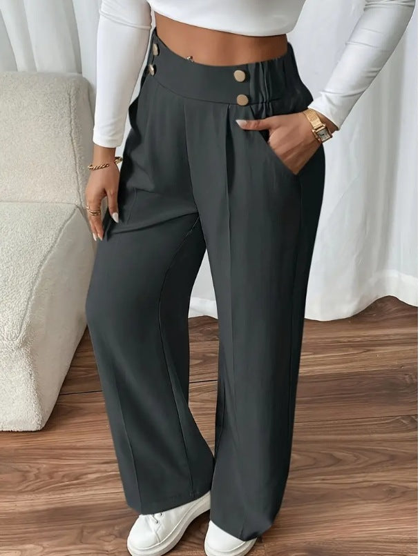 Refined High-Waisted Trousers