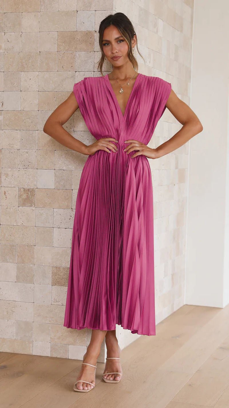 Elegant V-Neck Gown
