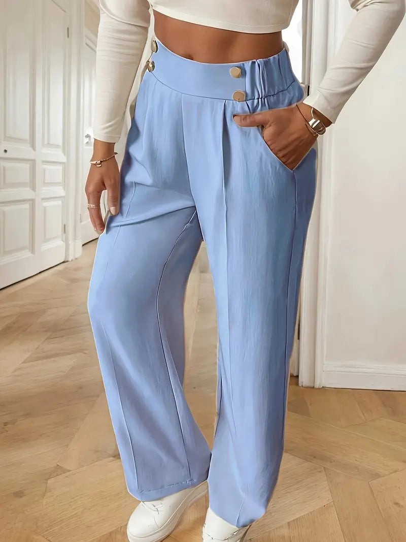 Refined High-Waisted Trousers