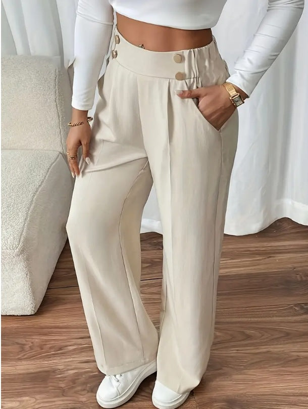 Refined High-Waisted Trousers