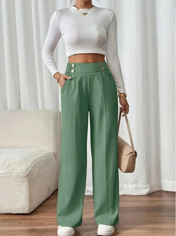 Refined High-Waisted Trousers