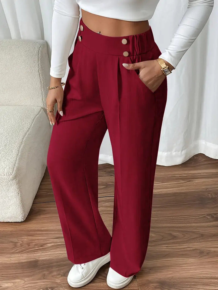 Refined High-Waisted Trousers