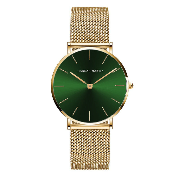 Ultra-Slim Mesh Bracelet Watch for Women