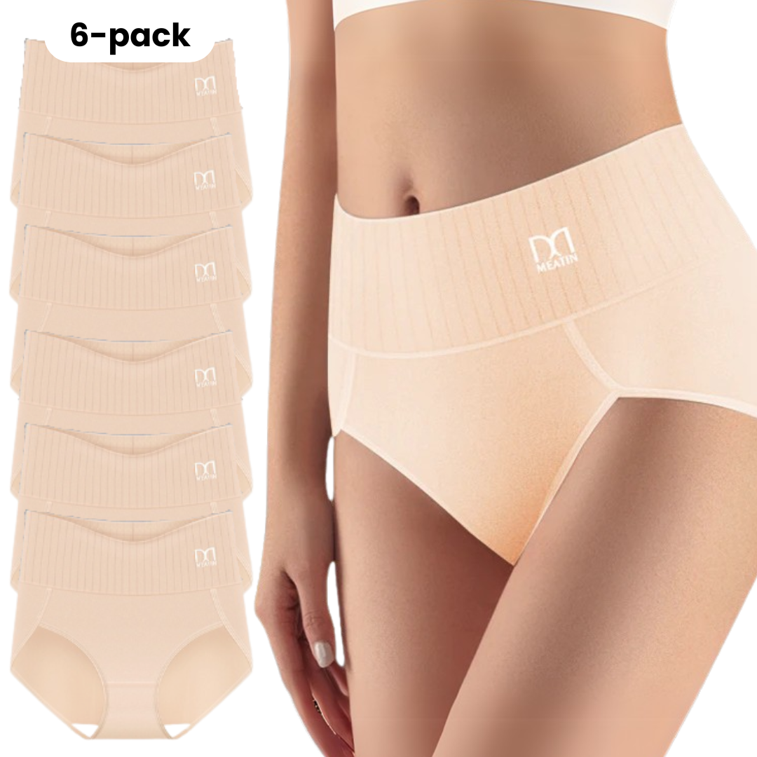 Comfora | 6-pack High-Waisted Underwear with Tummy Support
