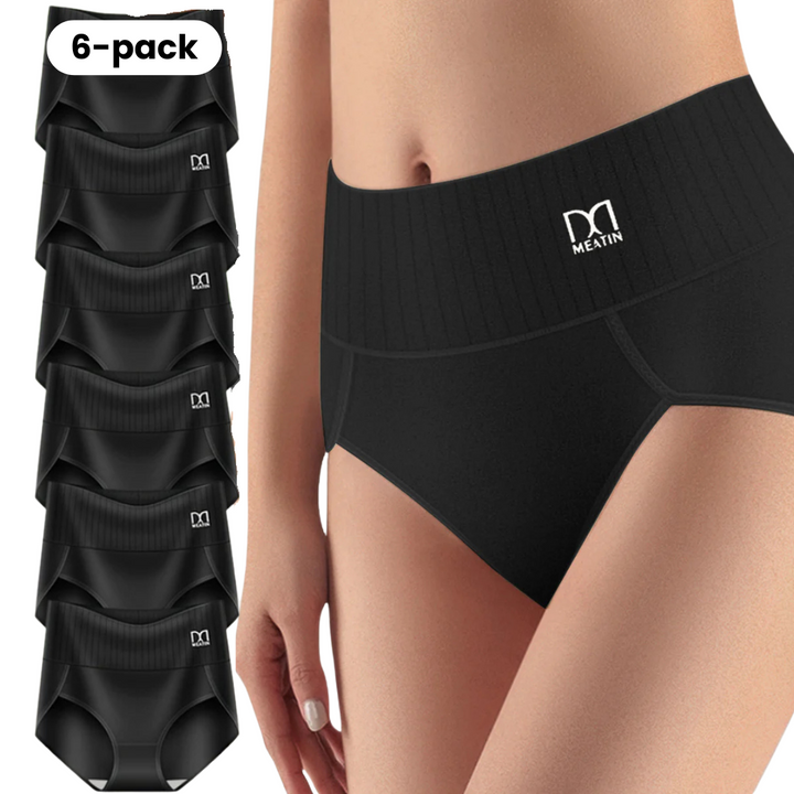 Comfora | 6-pack High-Waisted Underwear with Tummy Support