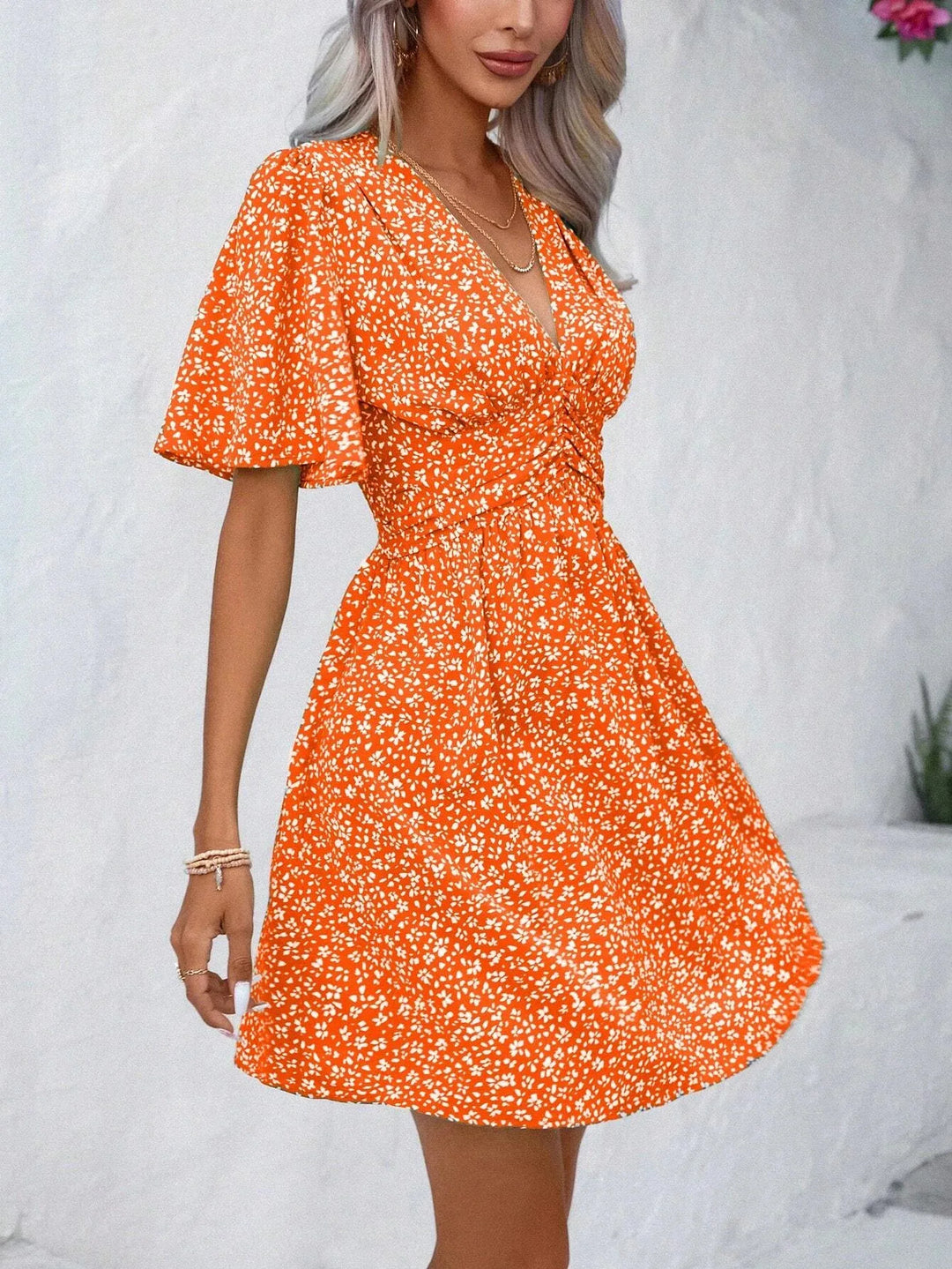 Blakely | Elegant Floral Grace Mini Dress