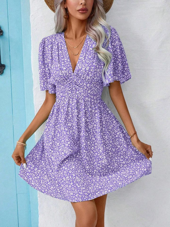 Blakely | Elegant Floral Grace Mini Dress