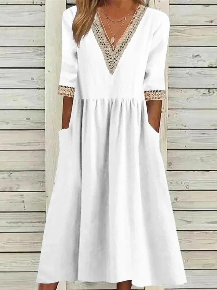 Estella | Elegant Lace Shift Dress