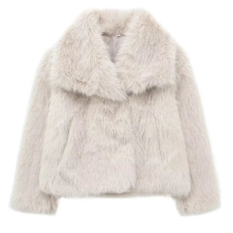 Elly Fluffy Fur Coat