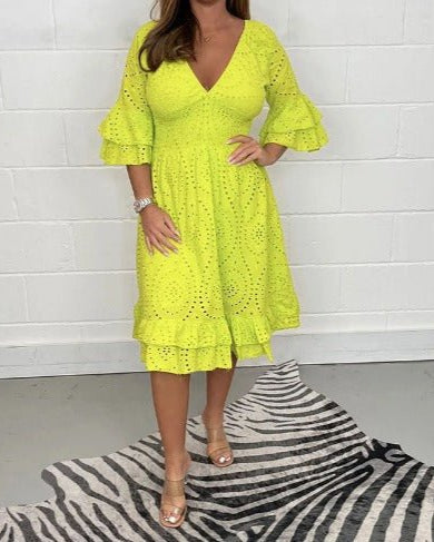 Alba | Elegant Lace Casual Dress