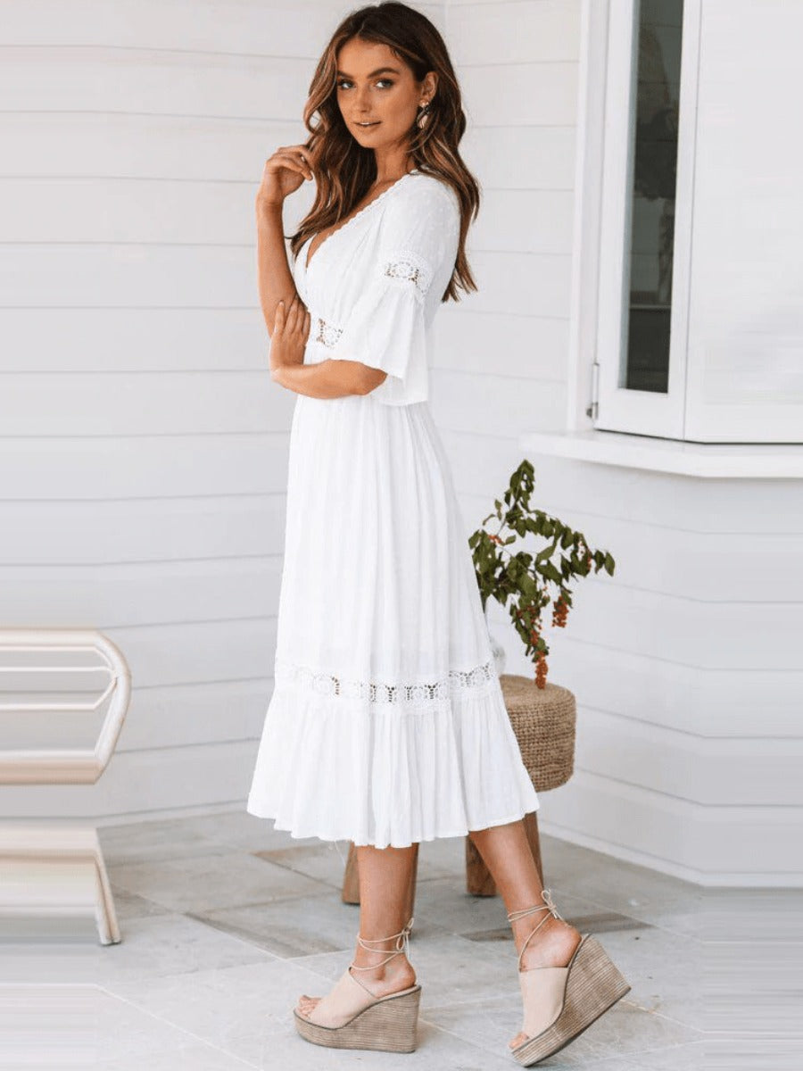 Clea | Luxe Effortless White Dress