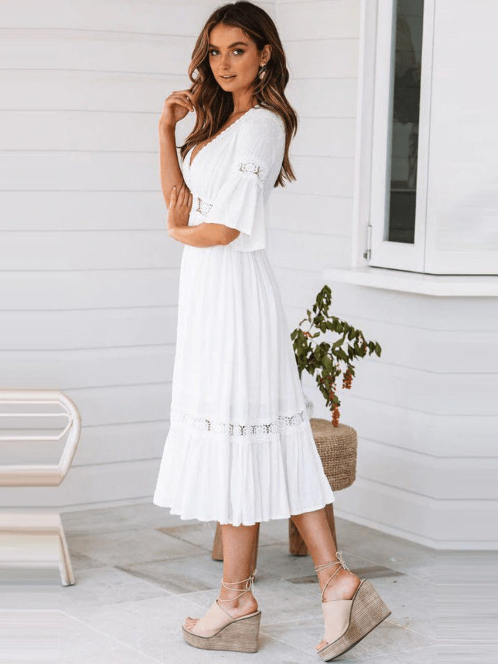 Clea | Luxe Effortless White Dress