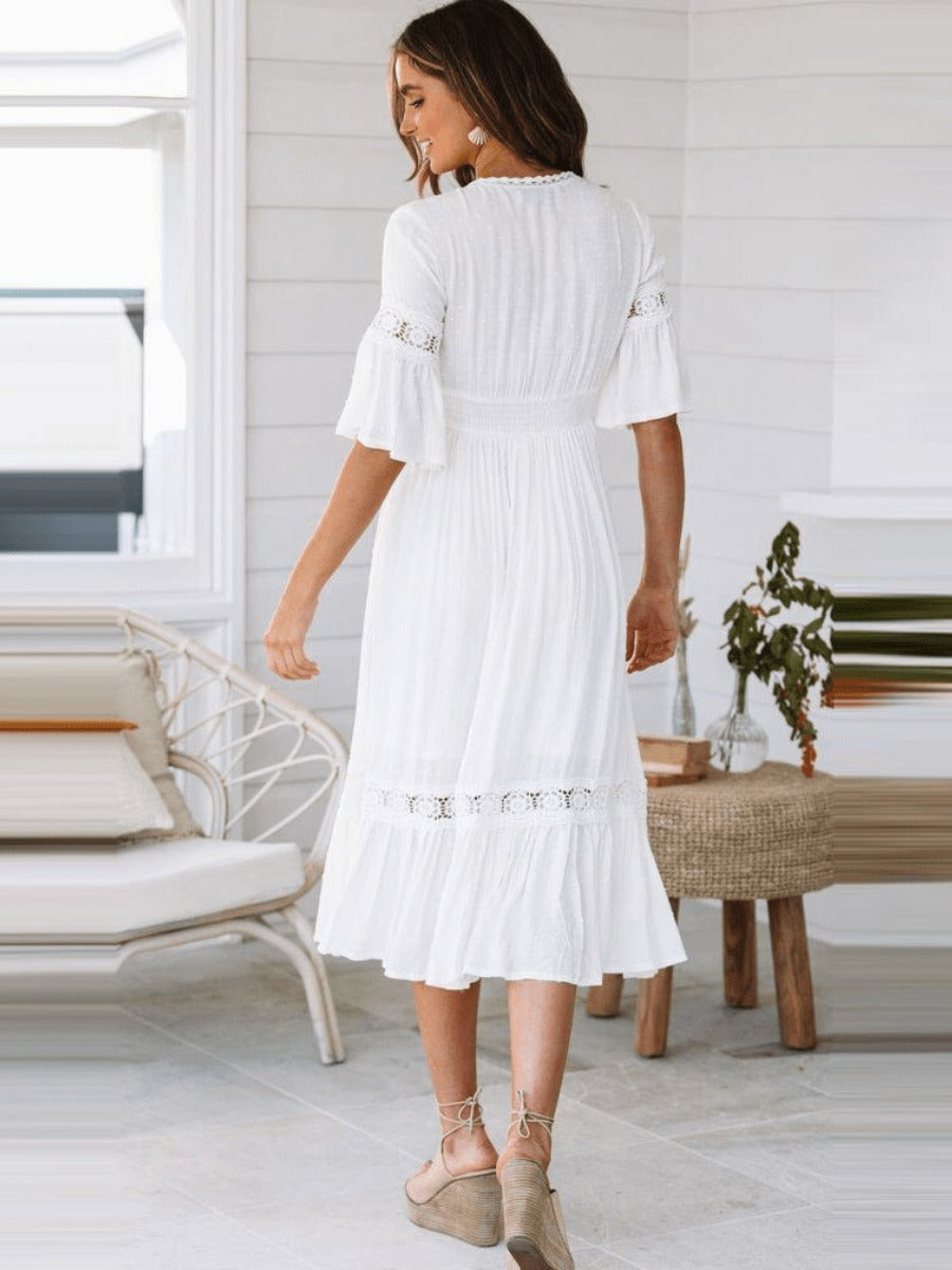 Clea | Luxe Effortless White Dress