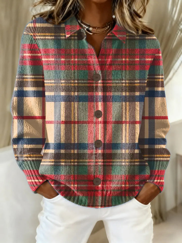 Mila – Plaid Blouse