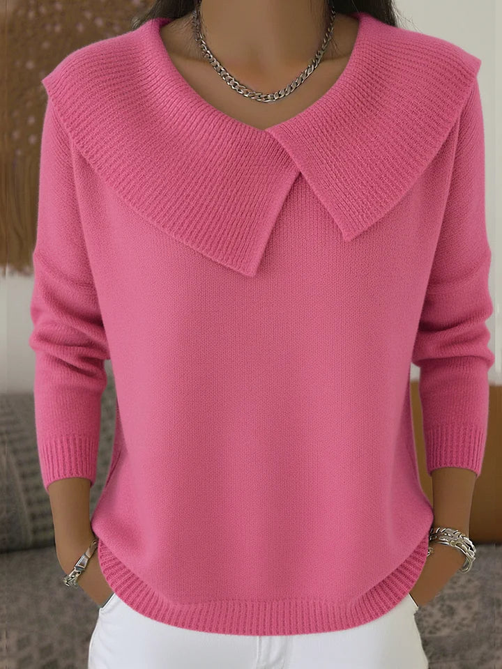 Sabrina – Women's Sweater with Lapel