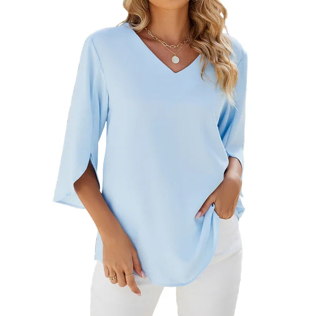V-Neck Blouse: Effortless Elegance Redefined