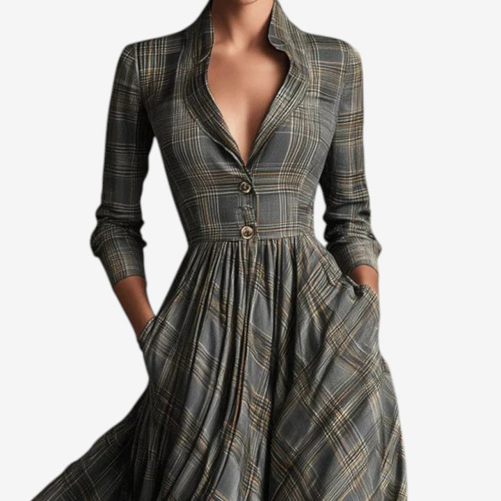 Isabella™ Chic Checkered Dress